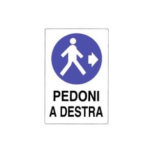 CARTELLO PEDONE A DESTRA