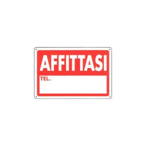Cartello LINEA PRIVATA 20X30 - Affittasi
