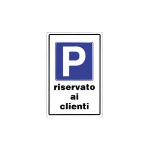 Cartello LINEA PRIVATA 20X30 - Parcheggio Riservato ai Clienti