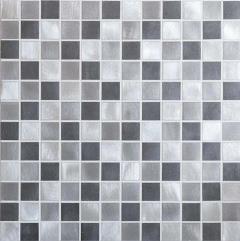 Mosaico in alluminio 3 Toni Grigio 23X23 