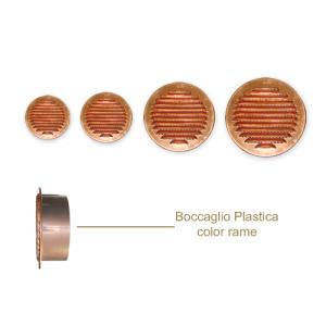 Griglia di aerazione in rame con boccaglio in plastica